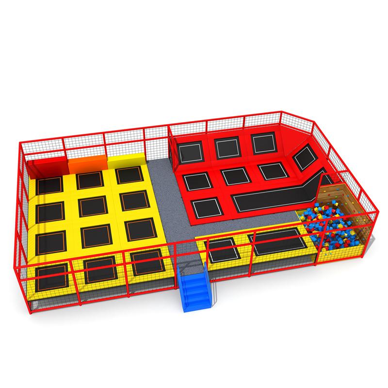 Indoor large trampoline