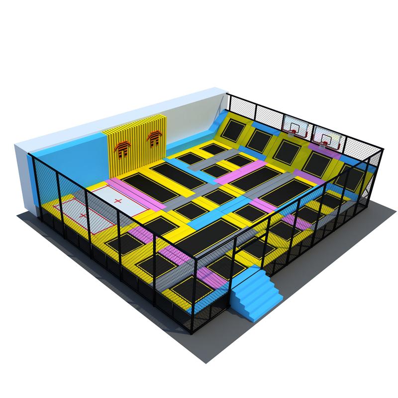 Indoor amusement park trampoline park