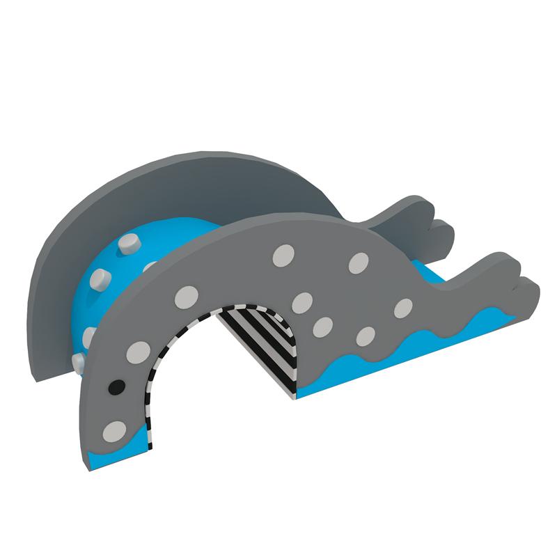 Soft-padded slides in indoor amusement parks