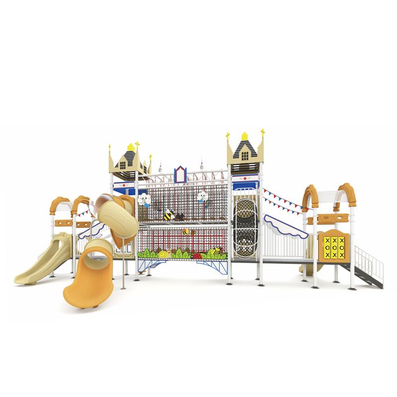 Large outdoor combination slide for kindergartens