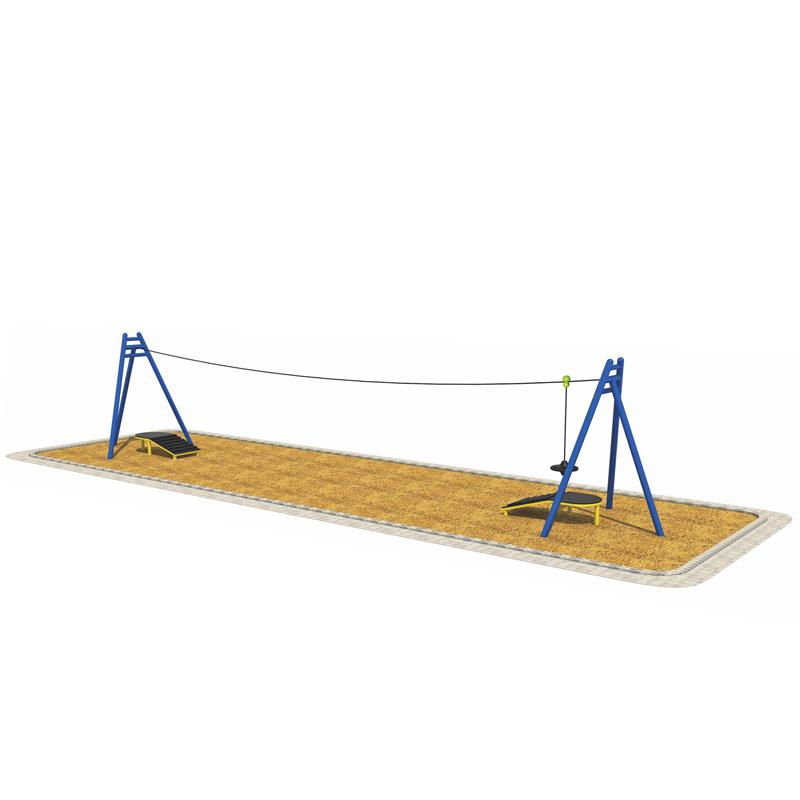 Customized amusement park zip lines