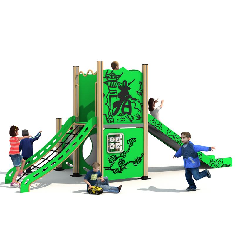 Customized large outdoor slides for residential areas