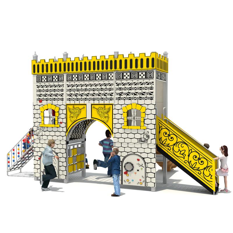 Outdoor children's slide in the park