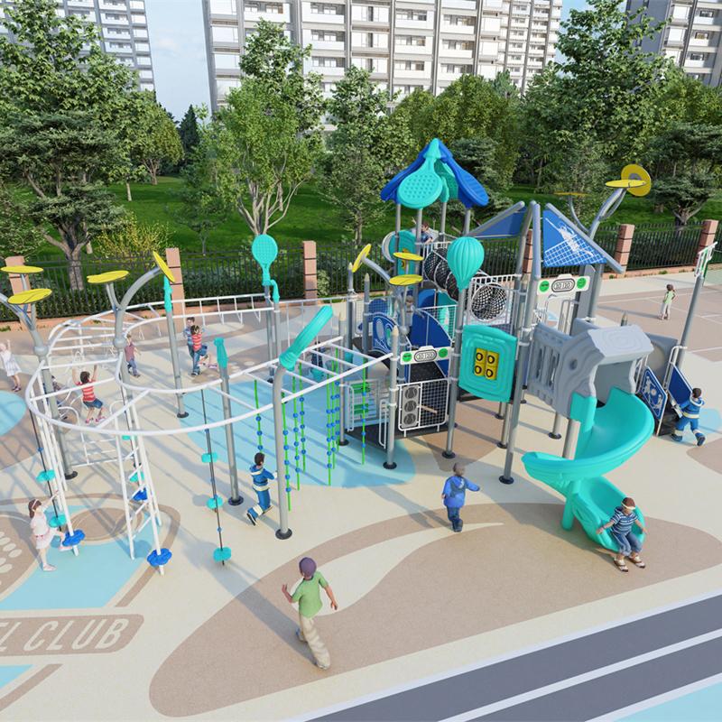 Outdoor combination slide