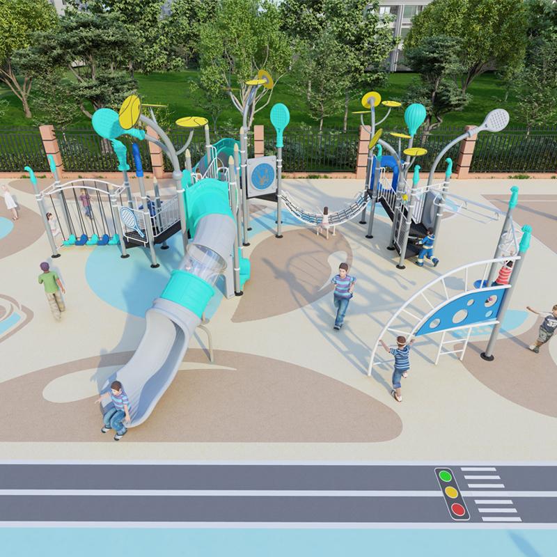 小区户外大型组合滑梯