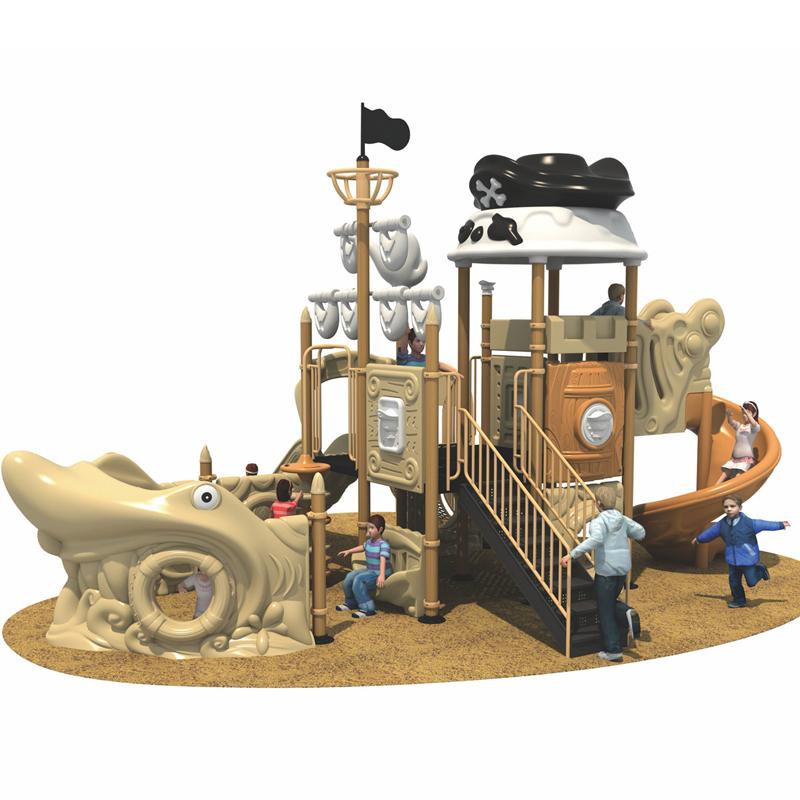 Customized outdoor pirate ship slides