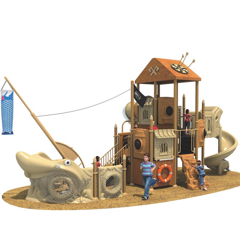 Customized outdoor playground slides