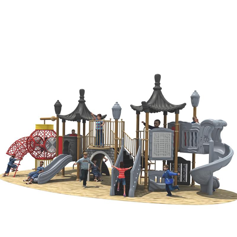 Outdoor combination slide for kindergartens