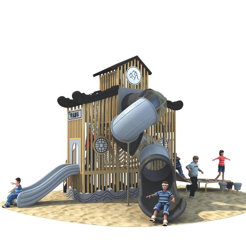 Outdoor playground equipment in the community: Children's combination slide