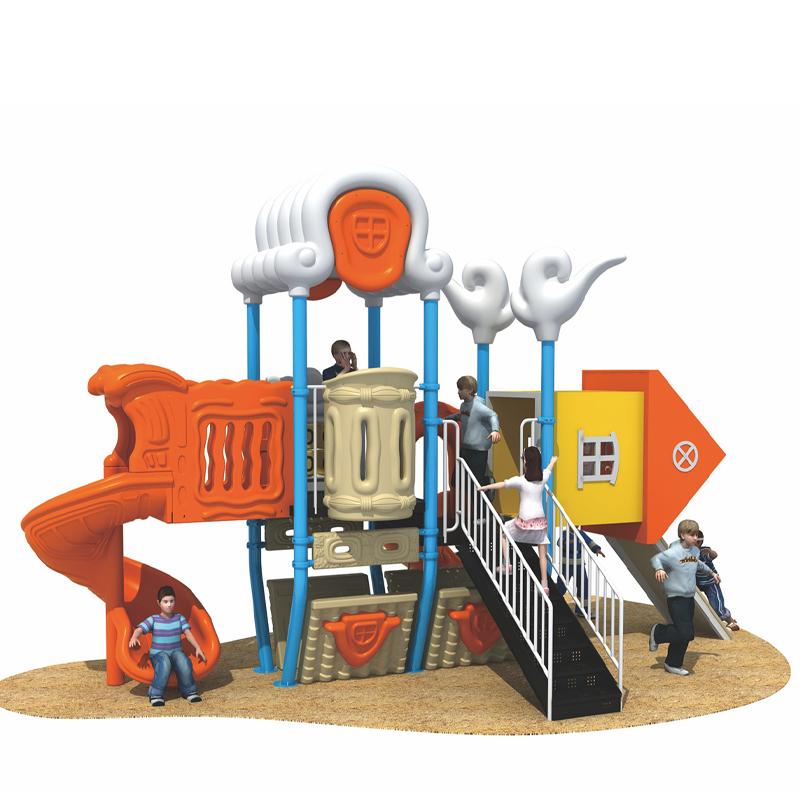 Small outdoor slide in the park