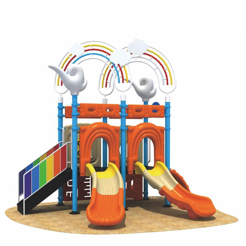 A small outdoor slide for kindergartens