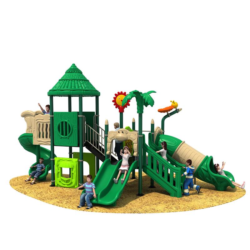 A small outdoor slide for kindergartens