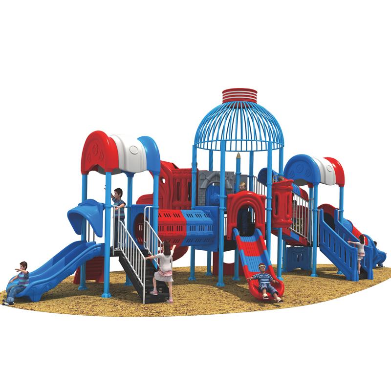 School outdoor children's slide