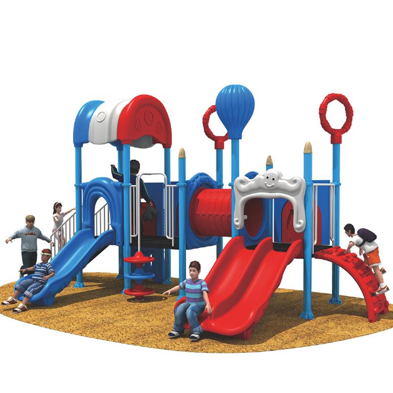 A small outdoor slide for kindergartens