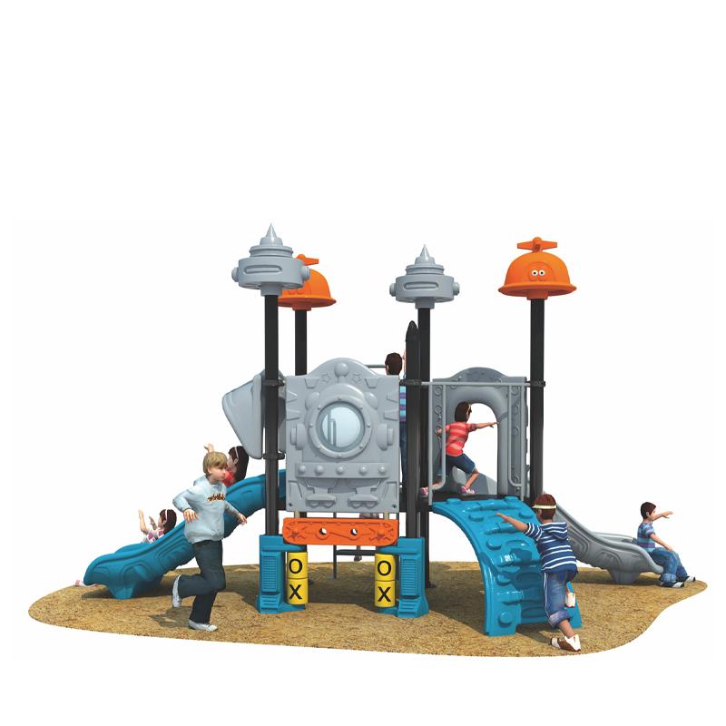 Small outdoor slide in the garden