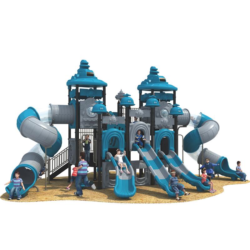 Large outdoor combination slide for kindergartens