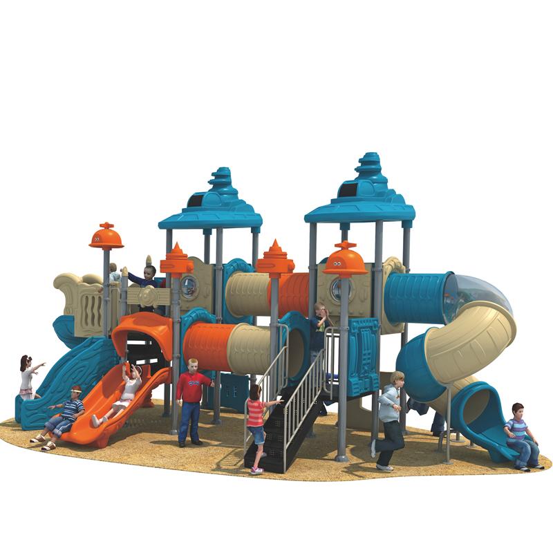 Outdoor slide in kindergarten