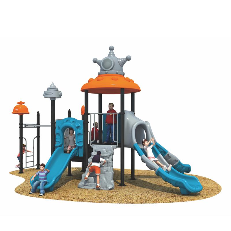 Small children's slide in the garden