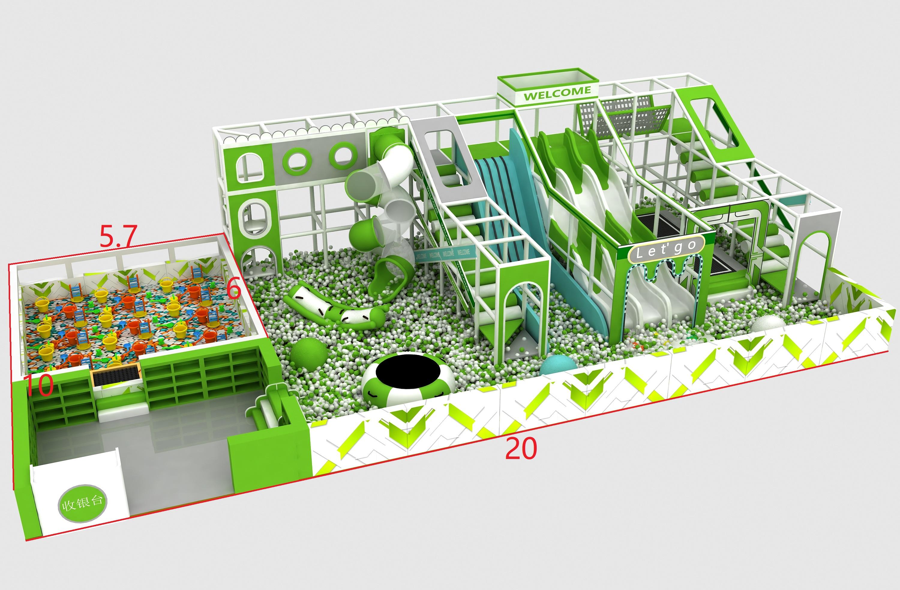 Installation process of indoor children's playground