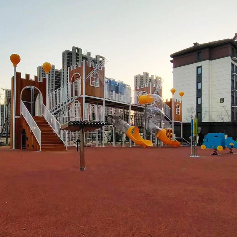 青岛黄岛区明秀和府幼儿园 | 温州白鹿游乐：打造城堡主题户外成长乐园