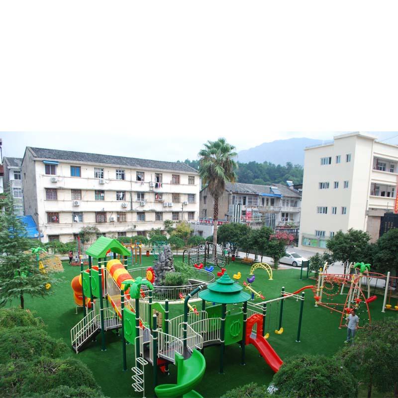 温州永嘉翔宇小学户外游乐设施案例_校园滑梯拓展设备定制-白鹿游乐