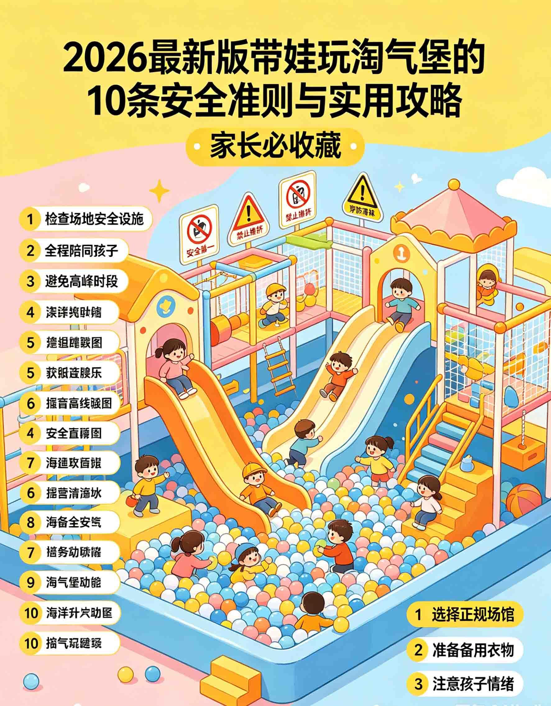 2026最新版！带娃玩淘气堡的10条安全准则与实用攻略，家长必收藏