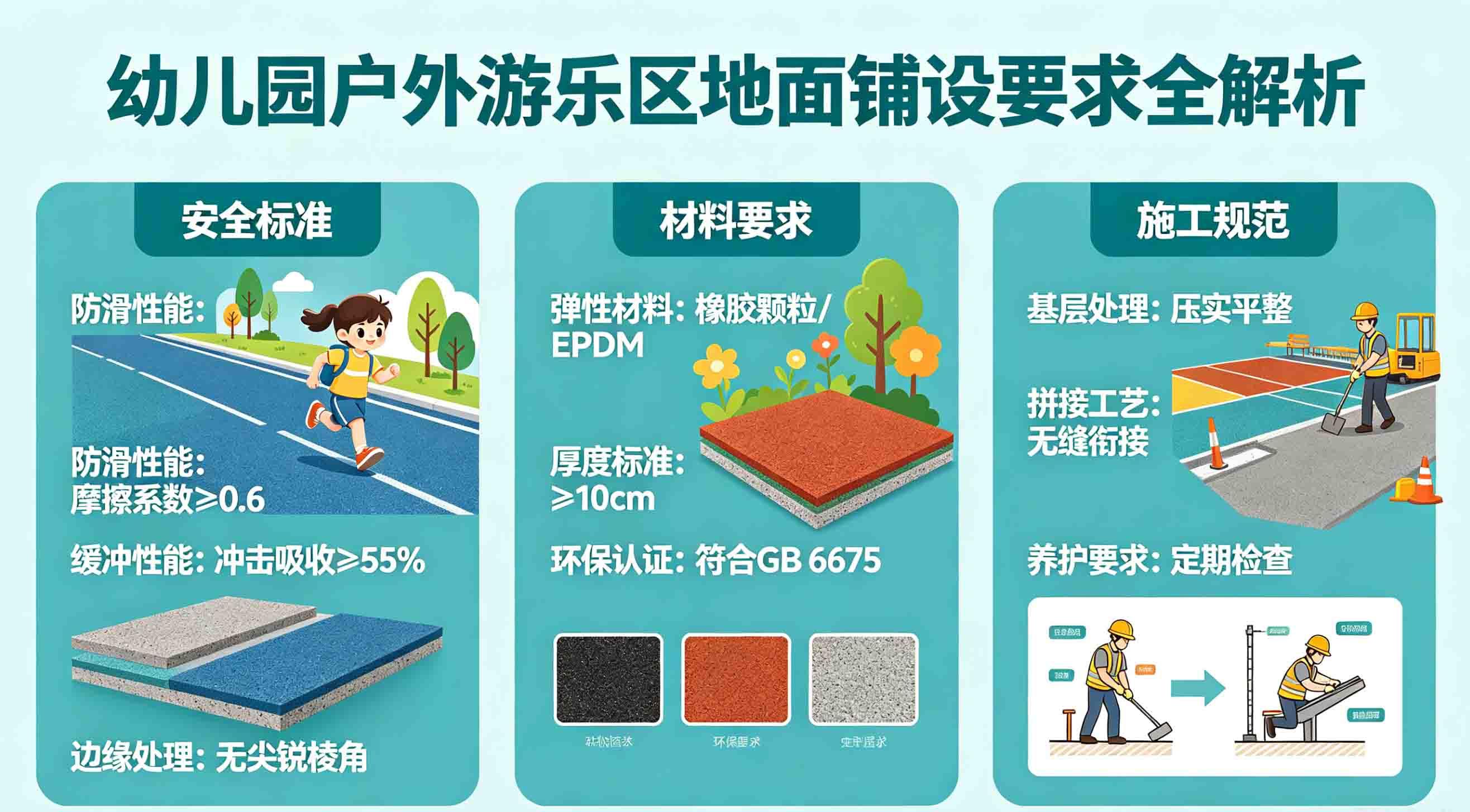 幼儿园户外地面怎么铺才安全？这份避坑指南，园长们都在存
