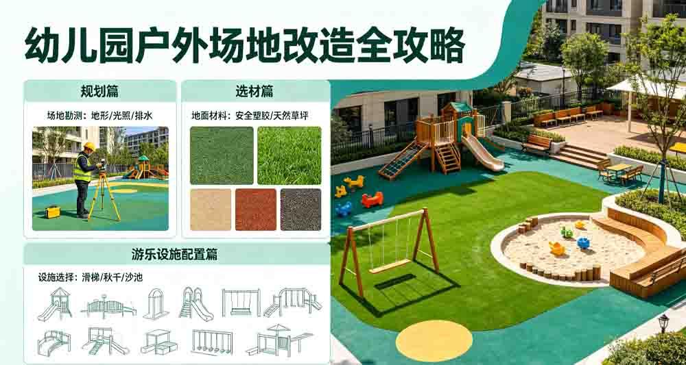 幼儿园户外场地改造全攻略：从规划、选材到游乐设施配置一站式指南